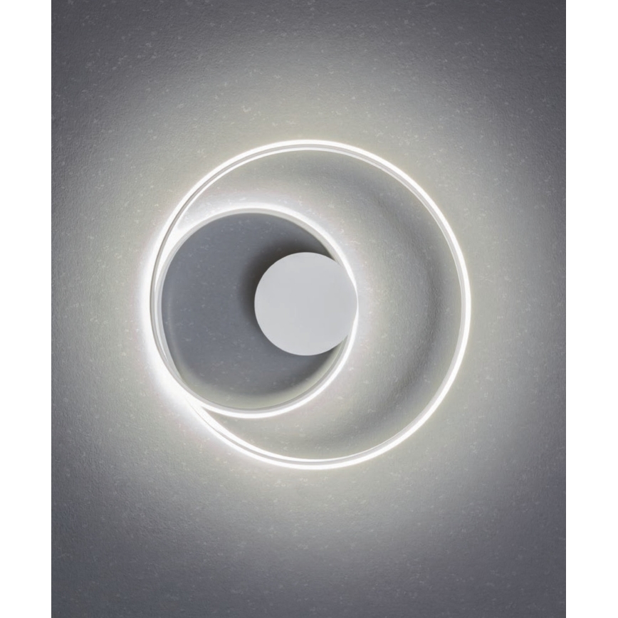 Redo 01-1886 - LED stmievateľné stropné svietidlo TORSION LED/29W/230V priemer 55 cm biela