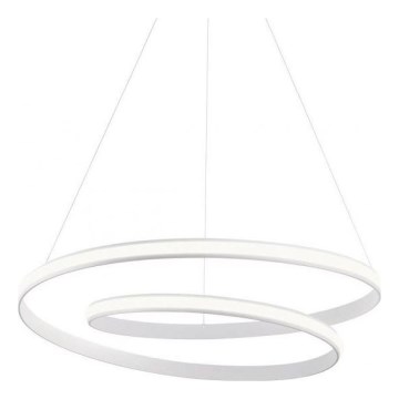 Redo 01-1890 - LED stmievateľný luster na lanku TORSION LED/35W/230V pr. 75 cm biely