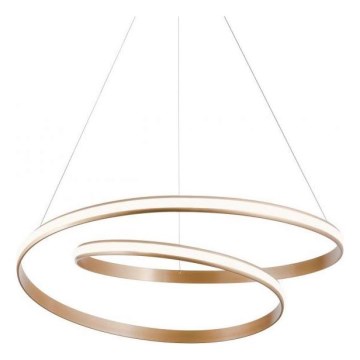 Redo 01-1891 - LED stlmiteľný luster na lane TORSION LED/35W/230V 4000K pr. 75 cm bronzový