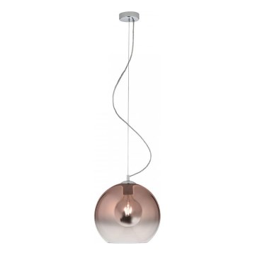 Redo 01-2076 - Luster na lanku BOWL 1xE27/42W/230V pr. 30 cm meď