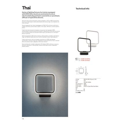 Redo 01-2097 - LED Stmievateľný luster na lanku THAI LED/66W/230V 3000K biela