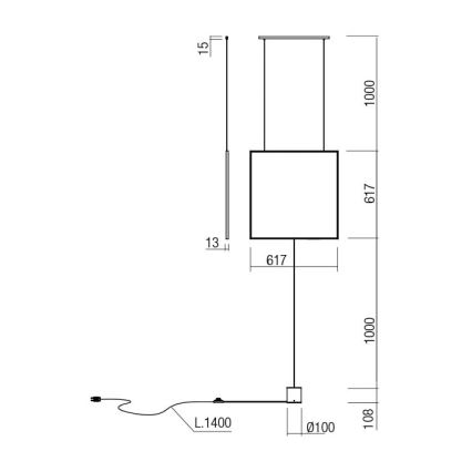 Redo 01-2134 - LED Stojacia lampa SLICK LED/28W/230V čierna