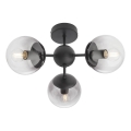 Redo 01-2176 - Luster na tyči SEMIA 3xE14/28W/230V čierna/dymová