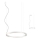 Redo 01-2202 - LED Luster na lanku UNION LED/34W/230V CRI 90 3000K pr. 60 cm biela