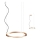 Redo 01-2203 - LED Luster na lanku UNION LED/34W/230V CRI 90 3000K pr. 60 cm zlatá