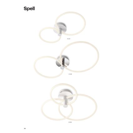 Redo 01-2224 - LED Stmievateľný prisadený luster SPELL LED/43W/230V 3000K lesklý chróm