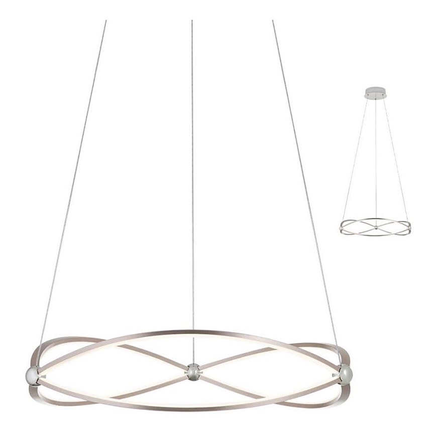 Redo 01-2251 - LED Stmievateľný luster na lanku QUARK LED/43W/230V 3000K pr. 60 cm matný chróm