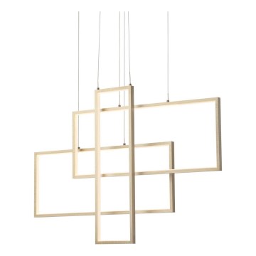 Redo 01-2314 - Stmievateľný LED luster na lanku PLANA LED/60W/230V zlatý