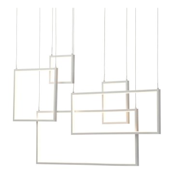 Redo 01-2316 - Stmievateľný LED luster na lanku PLANA LED/80W/230V biela
