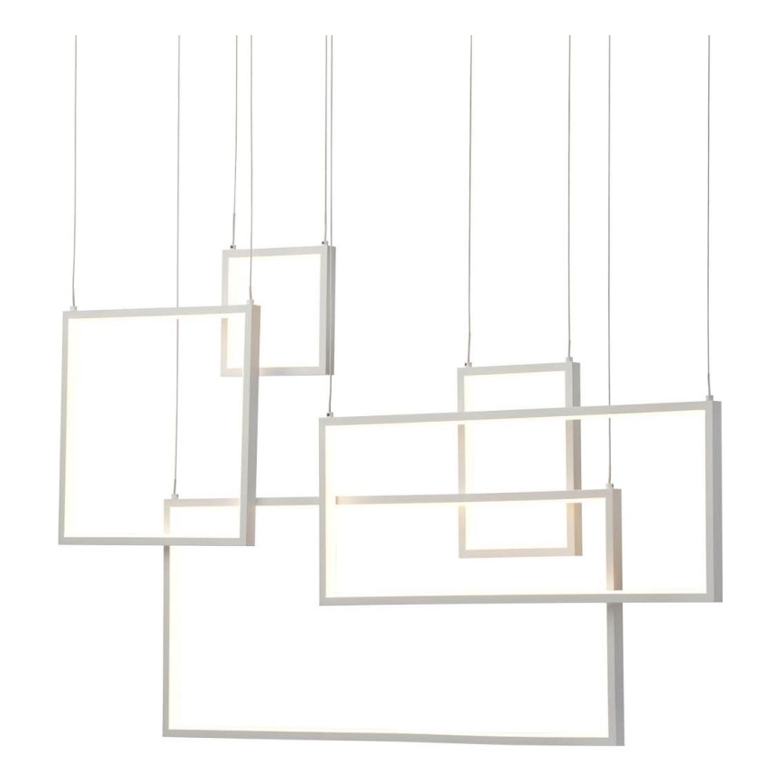 Redo 01-2316 - Stmievateľný LED luster na lanku PLANA LED/80W/230V biela