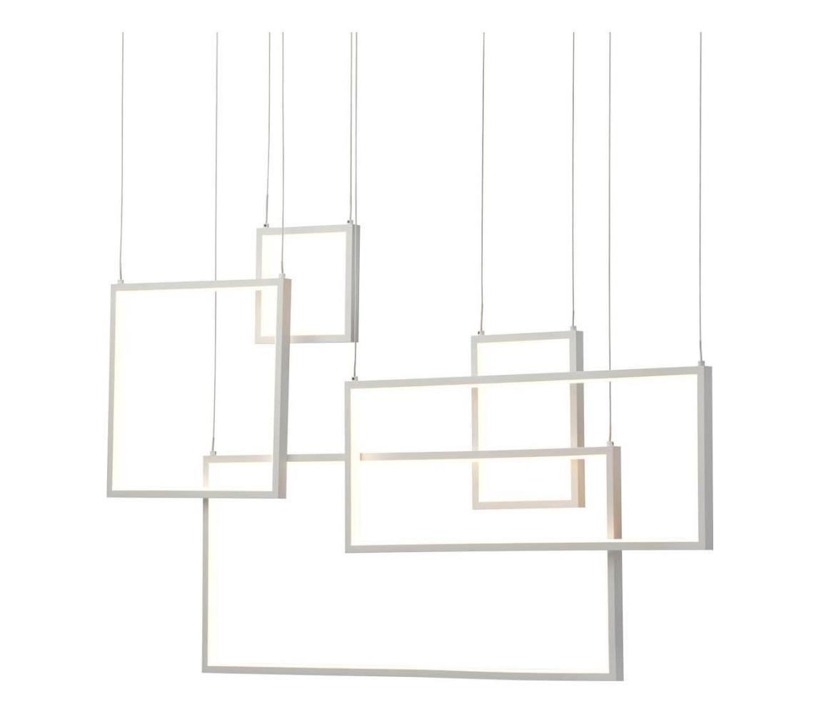 Redo 01-2316 - Stmievateľný LED luster na lanku PLANA LED/80W/230V biela 01-2316