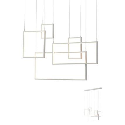 Redo 01-2316 - Stmievateľný LED luster na lanku PLANA LED/80W/230V biela