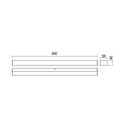 Redo 01-2330 - LED kúpeľňové osvetlené zrkadlo TASK LED/18W/230V 90 cm CRI 90 IP44 lesklý chróm