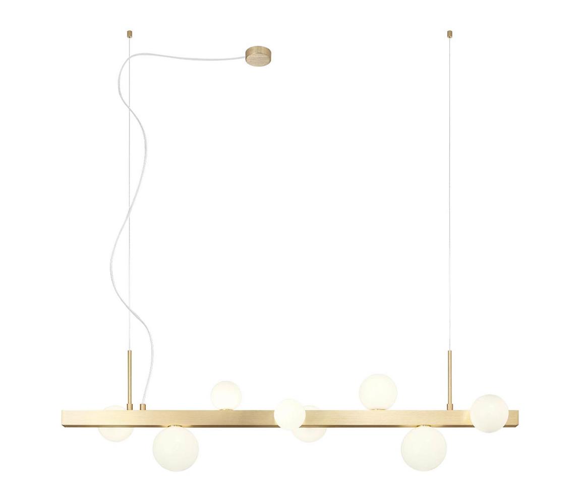 Redo Redo 01-2376 - Luster na lanku GOJI 8xG9/28W/230V zlatá