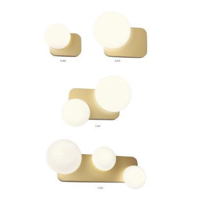 Redo 01-2469 - Nástenné svietidlo LUMIEN 1xG9/10W/230V zlaté/biele