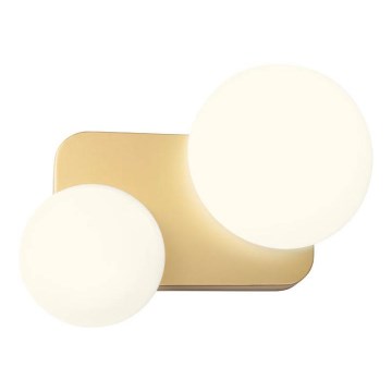 Redo 01-2471 - Nástenné svietidlo LUMIEN 2xG9/10W/230V zlatá/biela