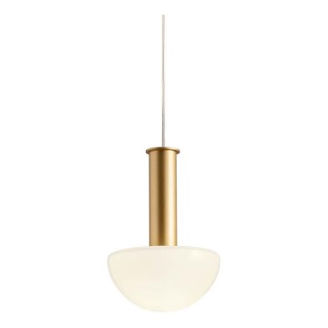 Redo 01-2474 - Luster na lanku LUMIEN 1xG9/10W/230V pr. 13 cm zlatá/biela