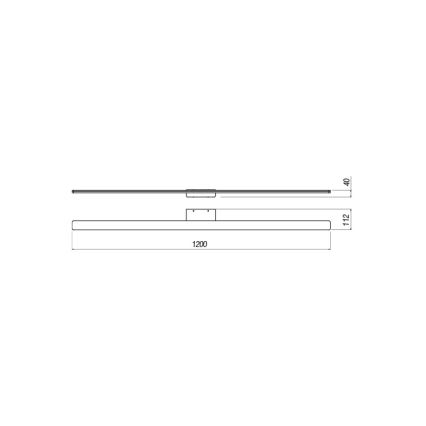 Redo 01-2511 - LED Kúpeľňové osvetlenie zrkadla BARRIO LED/34,32W/230V 120 cm CRI 90 IP44 biela