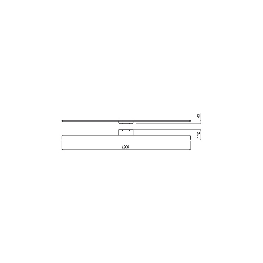 Redo 01-2511 - LED Kúpeľňové osvetlenie zrkadla BARRIO LED/34,32W/230V 120 cm CRI 90 IP44 biela