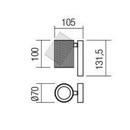Redo 01-2548 - Nástenné bodové svietidlo DELPHI 1xGU10/7W/230V biela