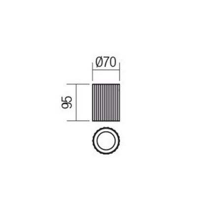 Redo 01-2554 - Bodové svietidlo DELPHI 1xGU10/7W/230V pr. 7 cm biela