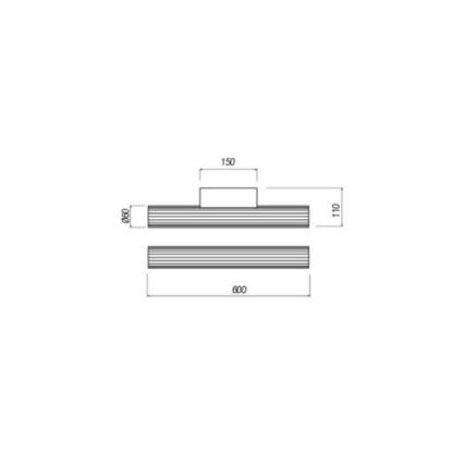 Redo 01-2591 - LED osvetlenie zrkadla do kúpeľne RIGAL LED/12W/230V 4000K 90 cm CRI 90 IP44 lesklý chróm/biela