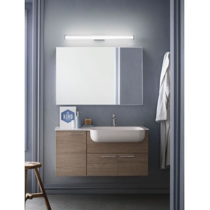 Redo 01-2593 - LED osvetlenie kúpeľňového zrkadla RIGAL LED/18W/230V 4000K 91 cm CRI 90 IP44 lesklý chróm/biela