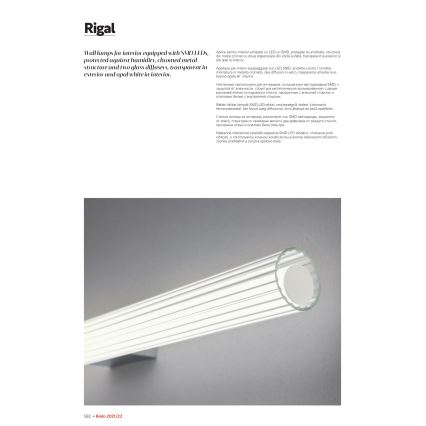 Redo 01-2593 - LED osvetlenie kúpeľňového zrkadla RIGAL LED/18W/230V 4000K 91 cm CRI 90 IP44 lesklý chróm/biela
