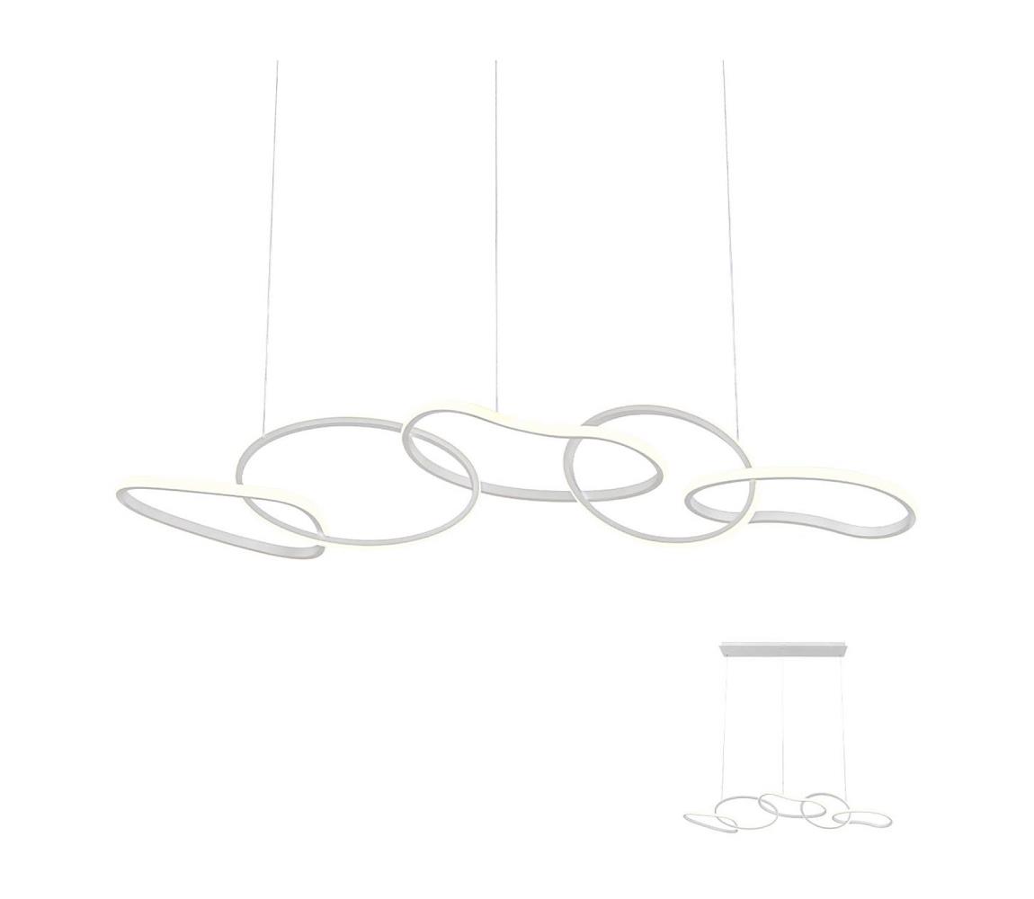 Redo 01-2597 - Stmievateľný LED luster na lanku BIAS LED/108,6W/230V 3000K biela 01-2597