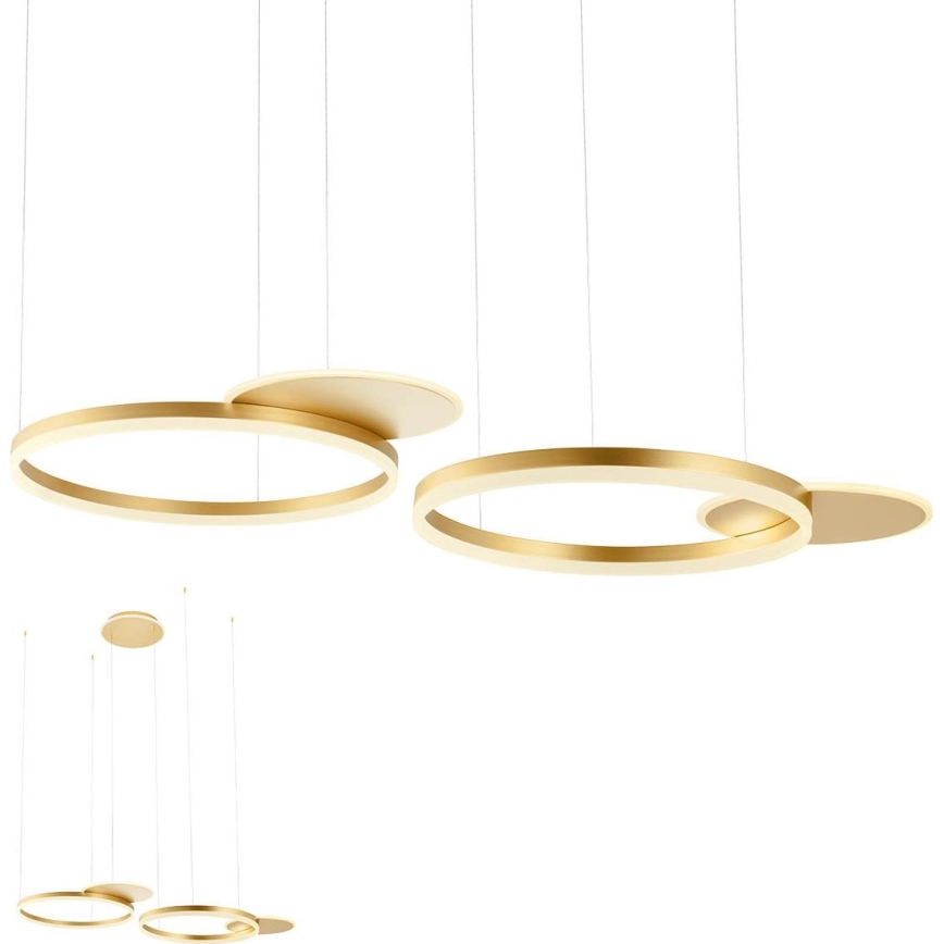 Redo 01-2609 - LED Stmievateľný luster na lanku SIGUA LED/114W/230V CRI 90 3000K zlatá