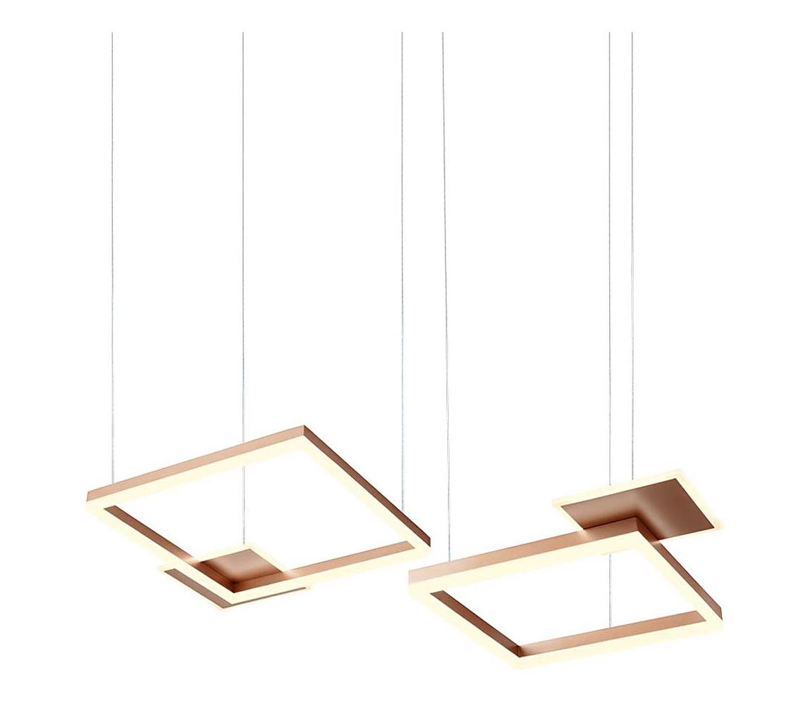 Redo 01-2613 - LED stmievateľný luster na lanku SIGUA LED/110W/230V CRI 90 hnedá 01-2613