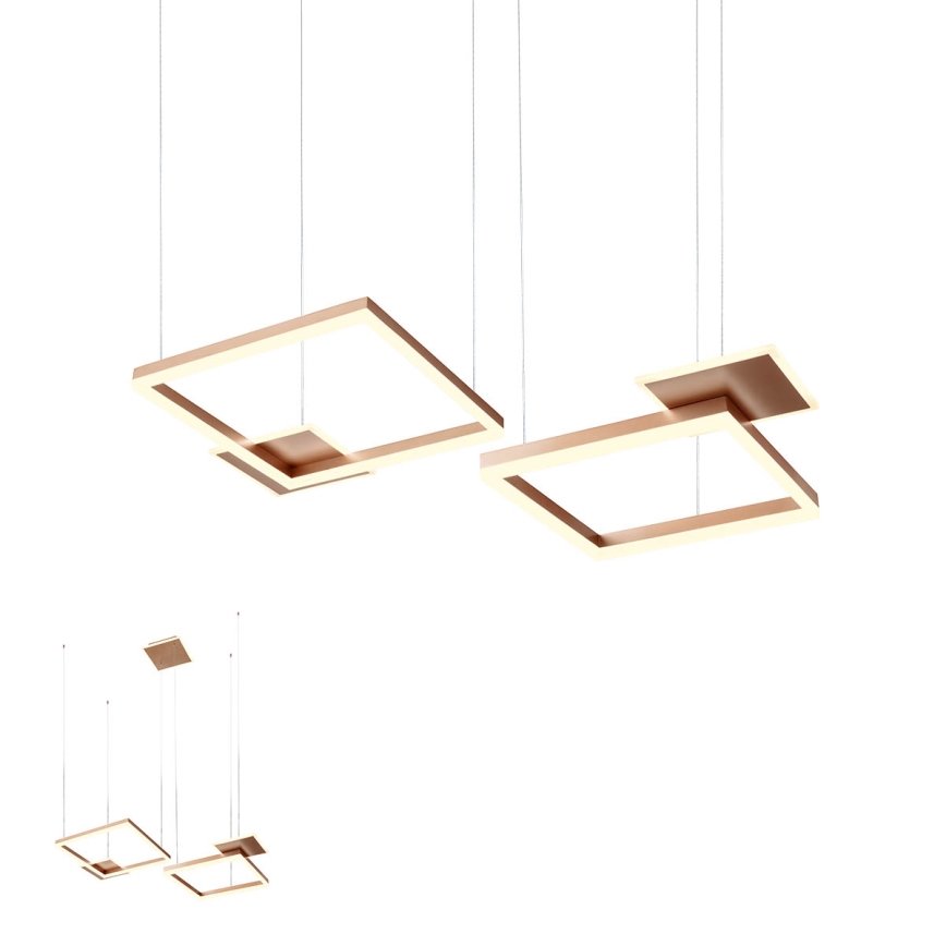Redo 01-2613 - LED stmievateľný luster na lanku SIGUA LED/110W/230V CRI 90 hnedá