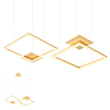 Redo 01-2615 - LED stmievateľný závesný luster na lankách SIGUA LED/137W/230V CRI 90 zlatý