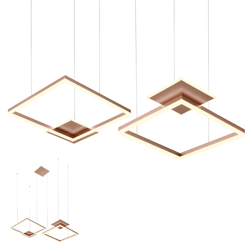 Redo 01-2616 - LED stmievateľný luster na lanku SIGUA LED/137W/230V CRI 90 hnedá