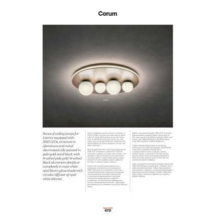 Redo 01-2657 - LED stropné svietidlo CORUM LED/48W/230V 3000K CRI 90 biela