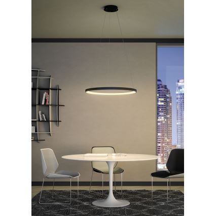 Redo 01-2674 - LED Stmievateľný luster na lanku ICONIC LED/50W/230V pr. 58 cm čierna