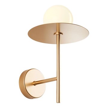 Redo 01-2725 - Nástenná lampa PLATO 1xG9/10W/230V zlatá