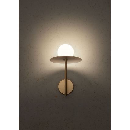 Redo 01-2725 - Nástenná lampa PLATO 1xG9/10W/230V zlatá