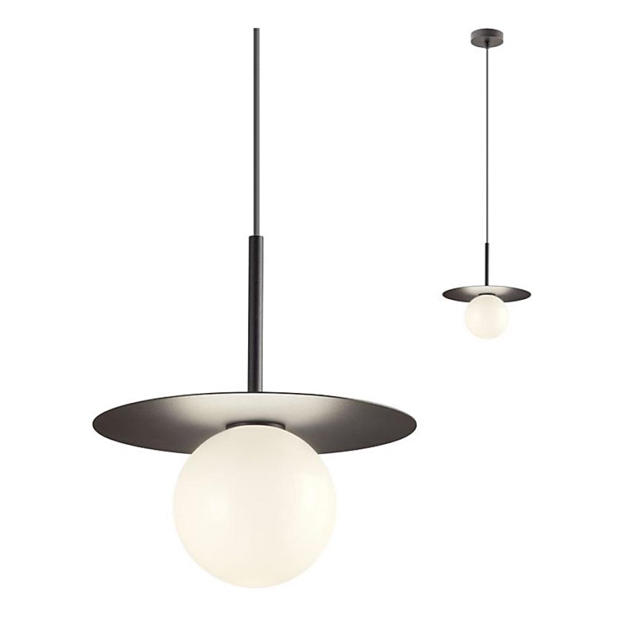 Redo 01-2728 - Luster na lanku PLATO 1xG9/10W/230V pr. 20 cm čierna