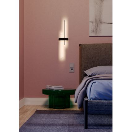 Redo 01-2745 - LED Nástenné svietidlo TANGENT LED/13W/230V CRI 90 čierna
