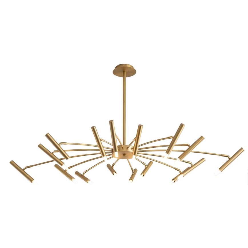Redo 01-2776 - Luster na tyči RAYEN 16xG9/10W/230V bronz