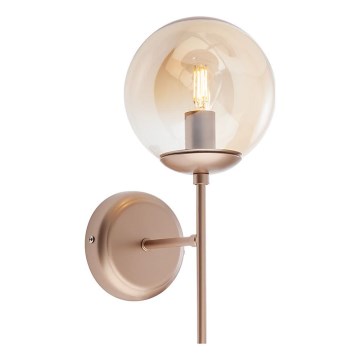 Redo 01-2942 - Nástenná lampa MUNDI 1xE14/28W/230V meď