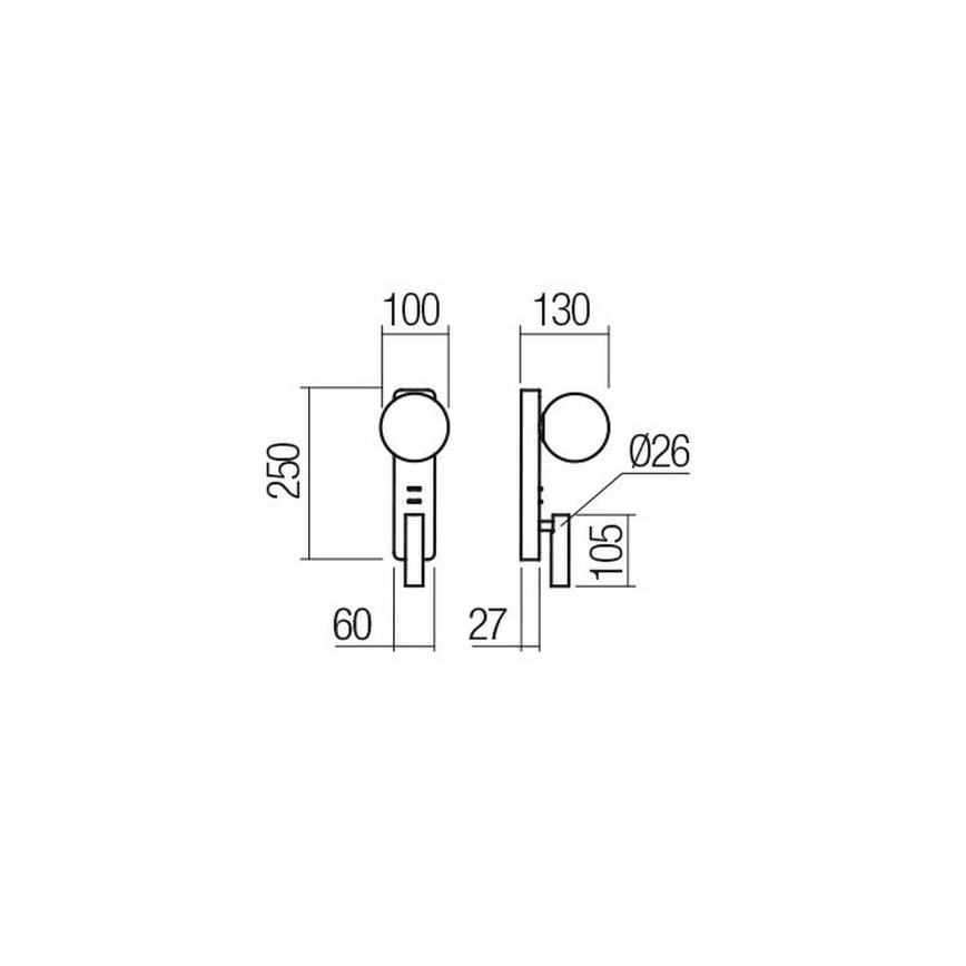 Redo 01-2991 - LED nástenné svietidlo OASIS LED/3W/230V + 1xG9/10W USB CRI 90 biela