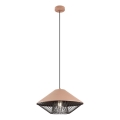 Redo 01-3005 - Závesný luster na lanku GRILL 1xE27/42W/230V priemer 39,6 cm čierna/hnedá