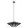 Redo 01-3010 - Závesný luster GRILL na lanku 1xE27/42W/230V Ø 49,5 cm čierna/tyrkysová