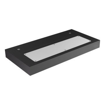 Redo 01-3016 - LED Nástenné svietidlo LAMINA 2xLED/15W/230V CRI 90 čierne