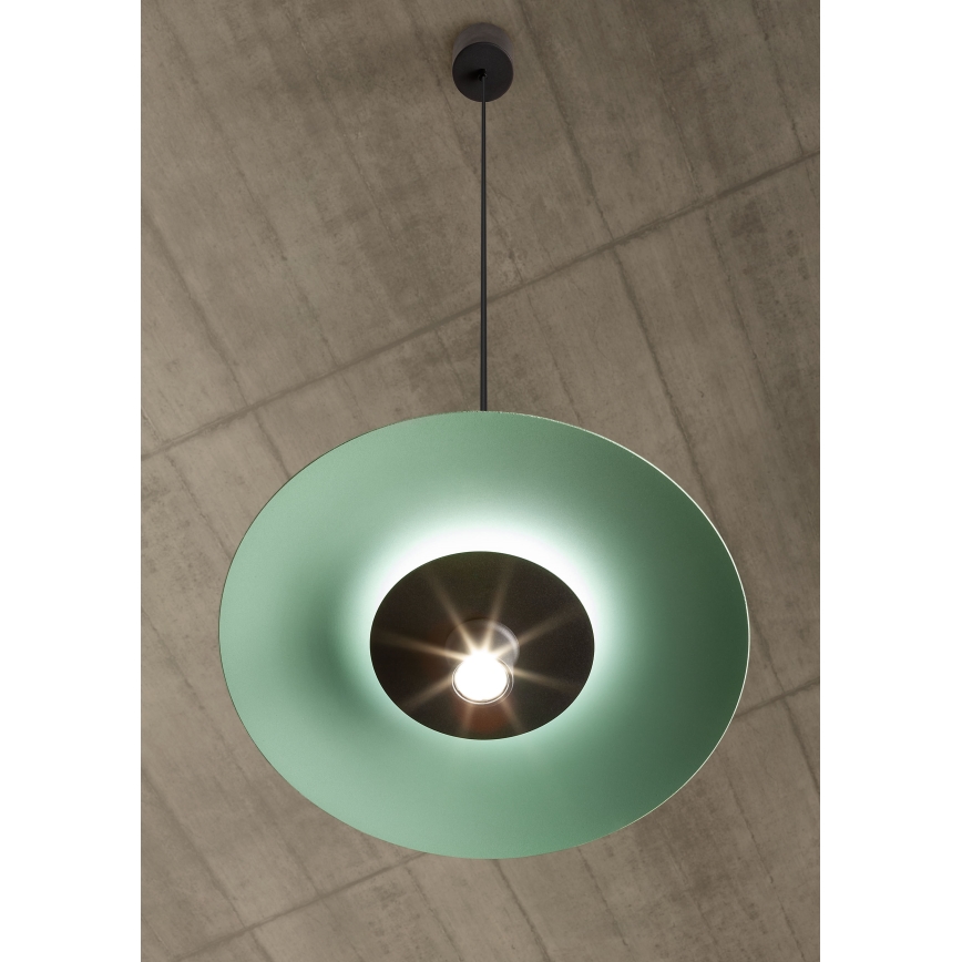 Redo 01-3019 - LED luster na lanku LARS LED/14W/230V + LED/10W pr. 60 cm CRI 90 zelená