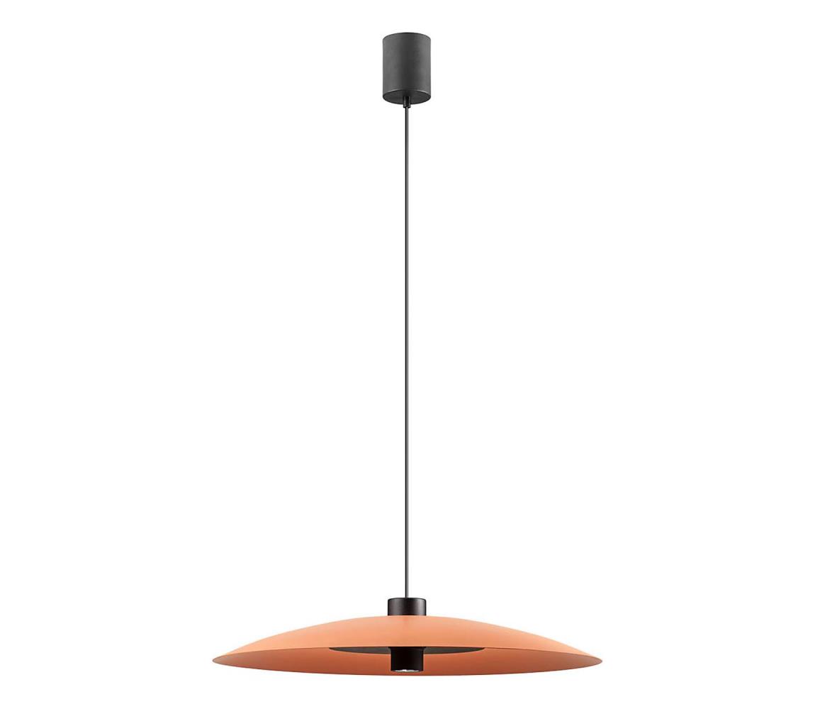 Redo 01-3020-LED Závesný luster na lanku LARS LED/14W/230V+LED/10W Ø60 cm CRI90 oranžový 01-3020