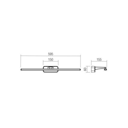 Redo 01-3085 - LED Obrazové svietidlo STEAM LED/12W/230V biela