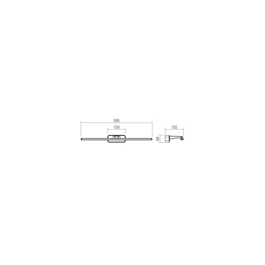 Redo 01-3085 - LED Obrazové svietidlo STEAM LED/12W/230V biela